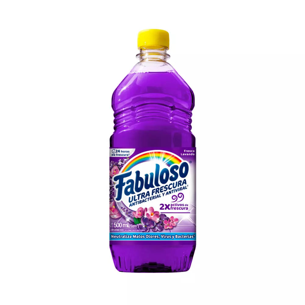 Fabuloso - Limpiador Multiusos Fresca Lavanda 500ml (Caja 24pz)