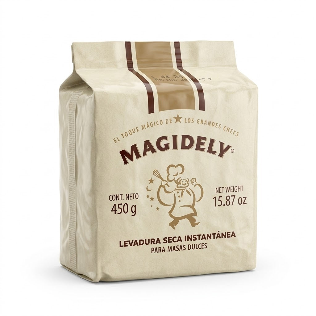 Magidely - Levadura Instantanea Dorada 450gr (Caja 20pz)