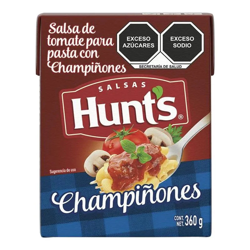 Hunts - Salsa Para Pasta Con Champiñones 360ml (Caja 24pz)