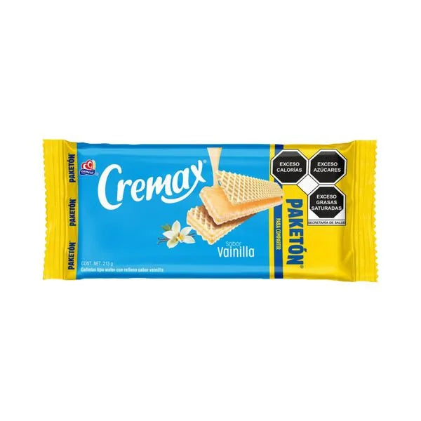 Gamesa - Galletas Cremax Sabor Vainilla 213gr (Caja 8pz)