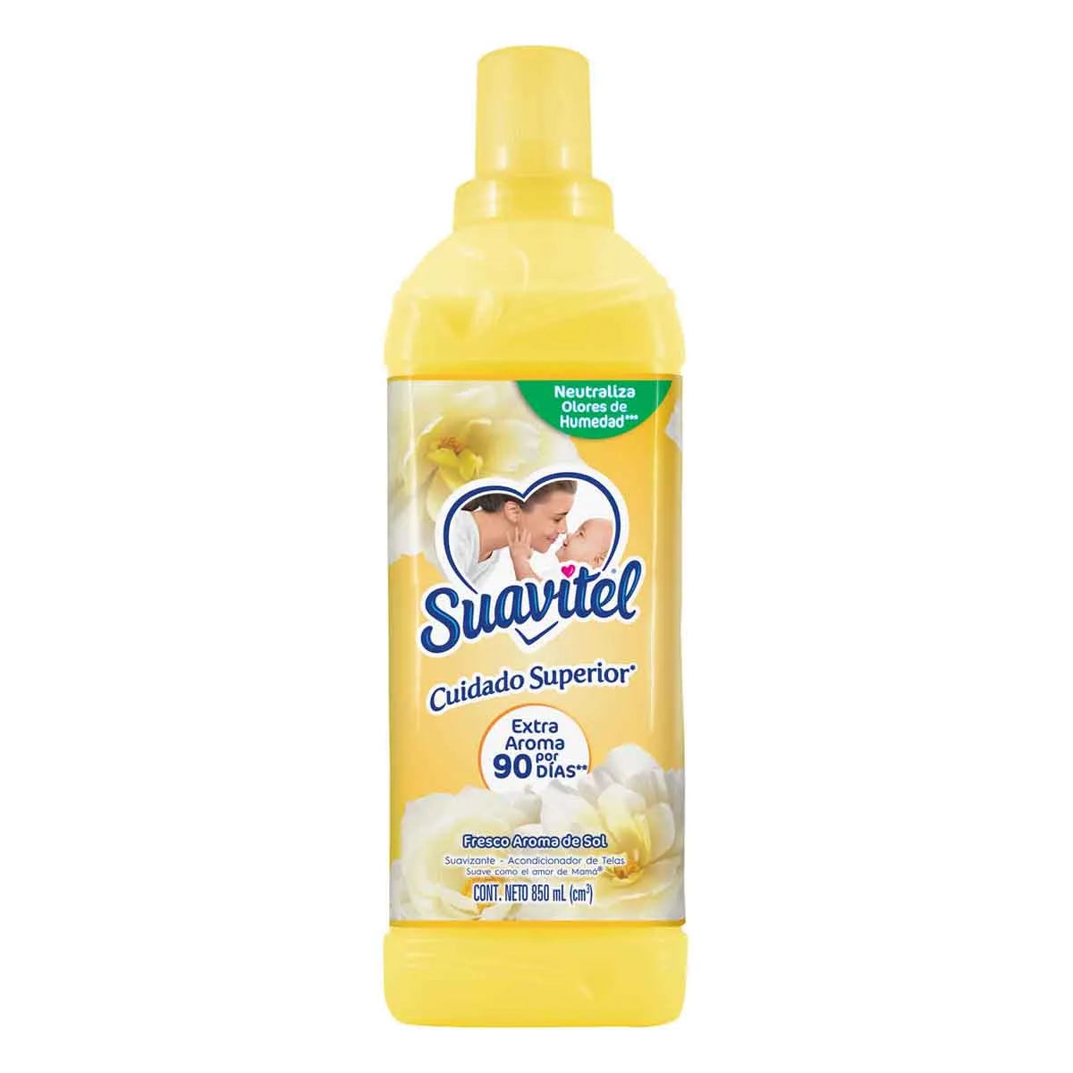 Suavitel - Suavizante De Tela Cuidado Superior Aroma Sol 850ml (Caja 12pz)
