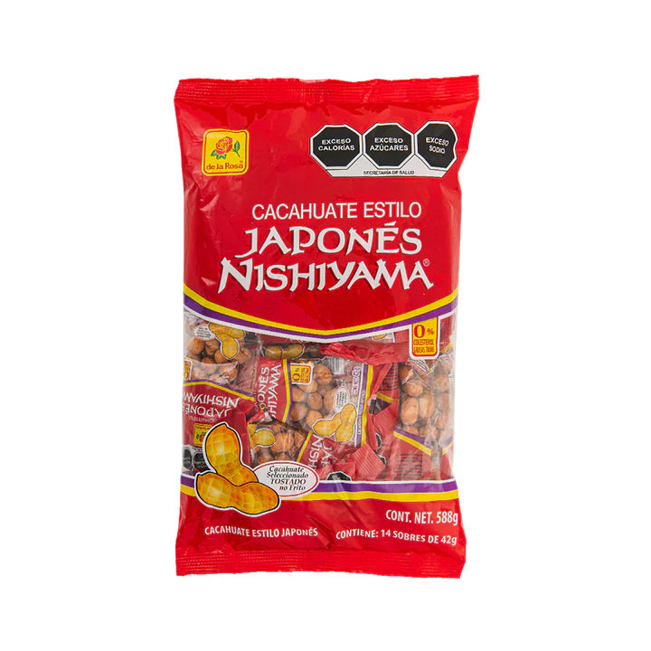 De La Rosa - Cacahuate Japonés Paq. 14pz 42grs (Caja 16 Paq.)