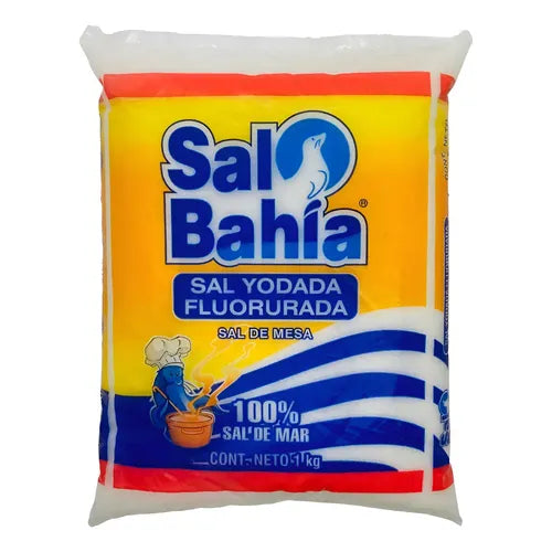 Sal Bahia - Sal De Mesa Yodada 1kg (Bulto 12kg)