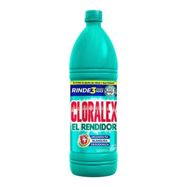 Cloralex - Blanqueador Cloro 950ml (Caja 12pz)