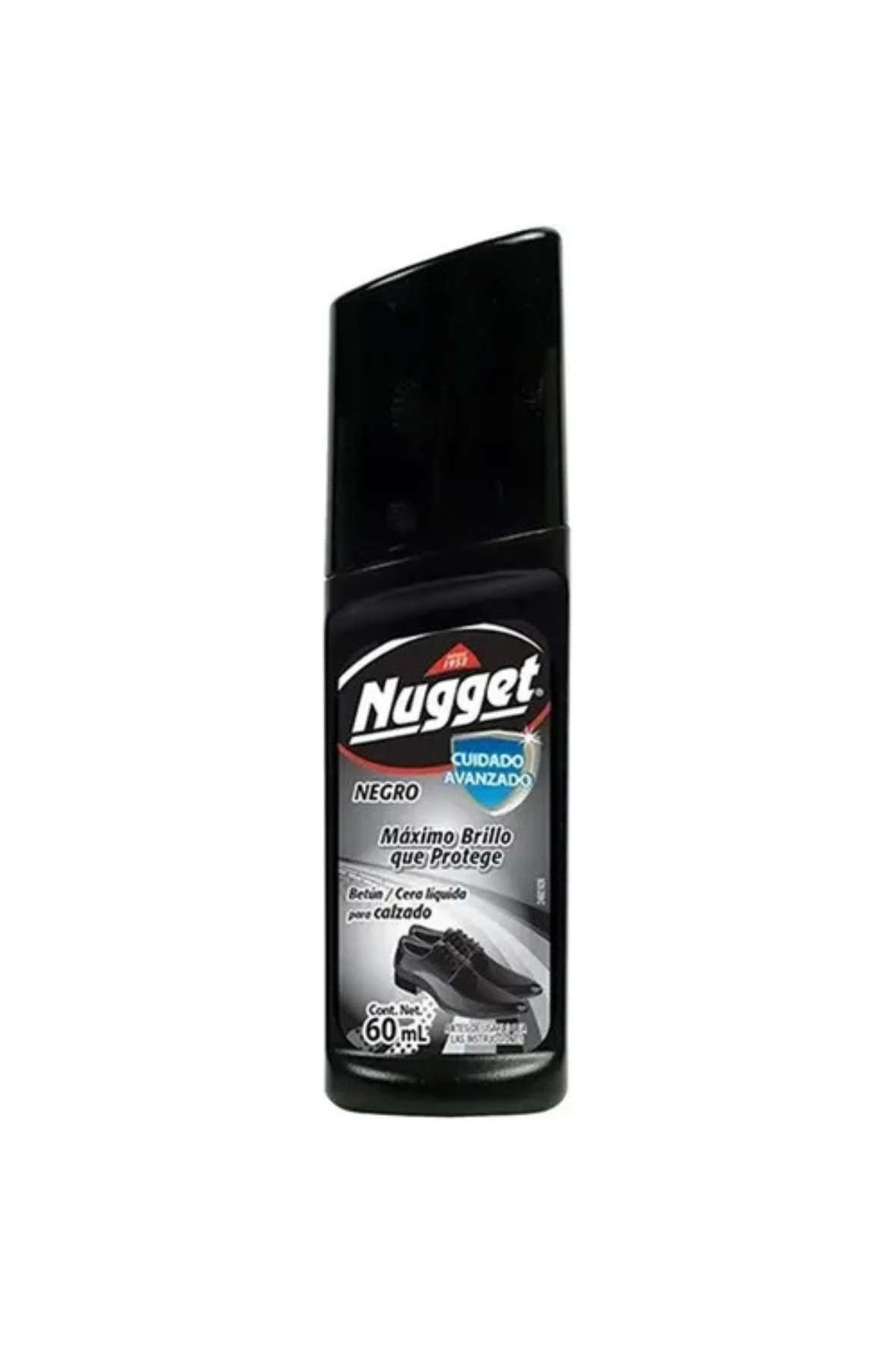 Nugget - Cera Liquida Para Calzado Color Negro 60ml (Caja 12pz)