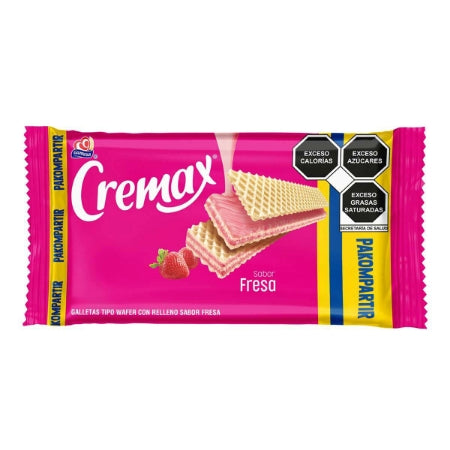 Gamesa - Galletas Cremax Sabor Fresa 213gr (Caja 8pz)