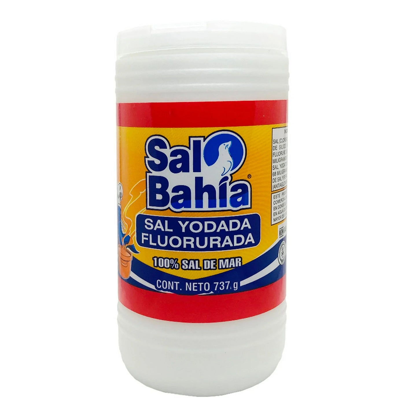 Sal Bahia - Sal De Mesa Yodada Bote 737gr (Caja 12pz)