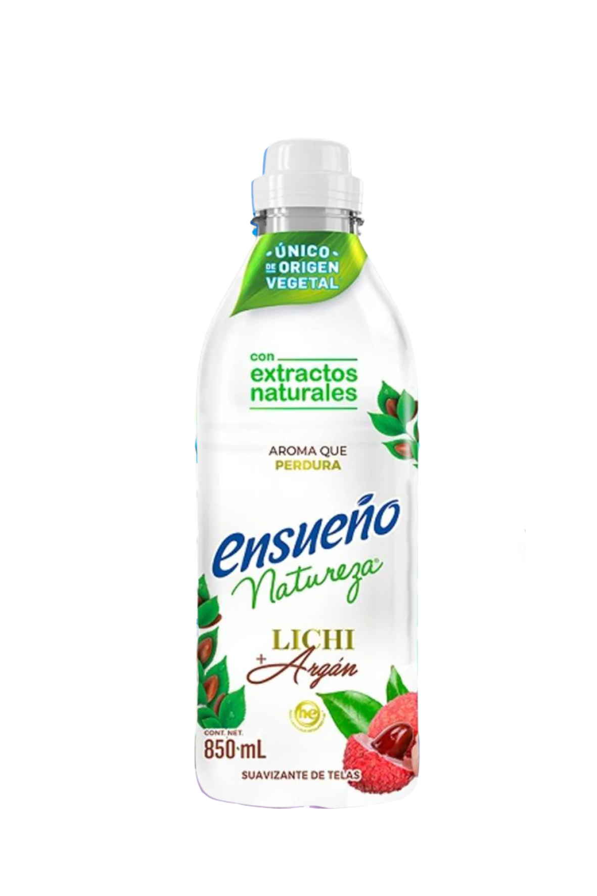 Ensueño Natureza - Suavizante Lichi + Argan 850ml (Caja 12pz)