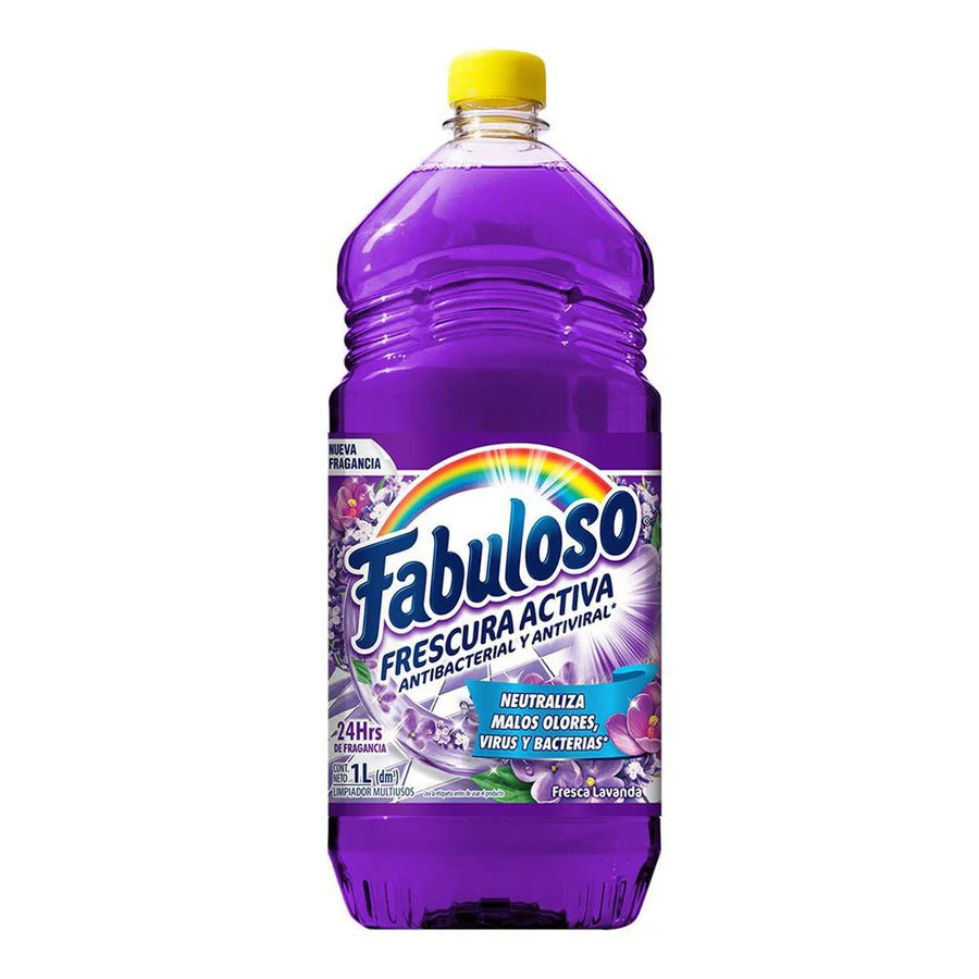 Fabuloso - Limpiador Multiusos Fresca Lavanda 1Lt (Caja 12pz)