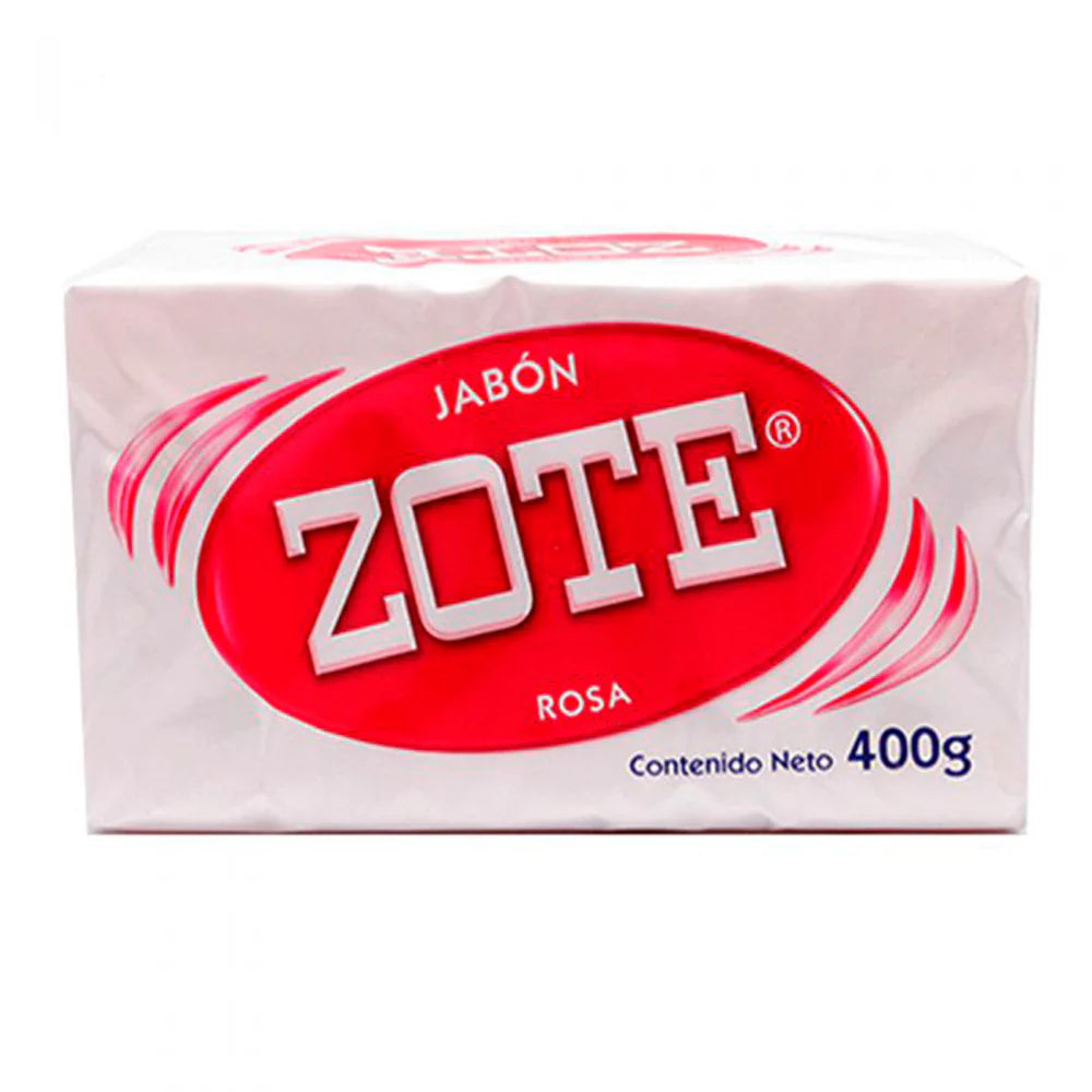 Zote - Jabon Rosa En Barra 400gr (Caja 25pz)