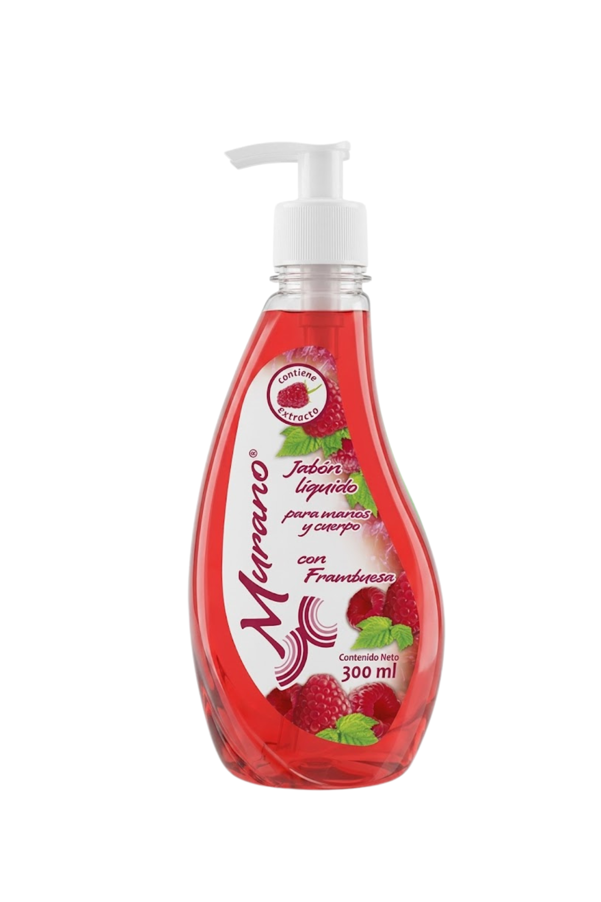 Murano - Jabon Líquido Con Frambuesa 300ml (Caja 10pz)