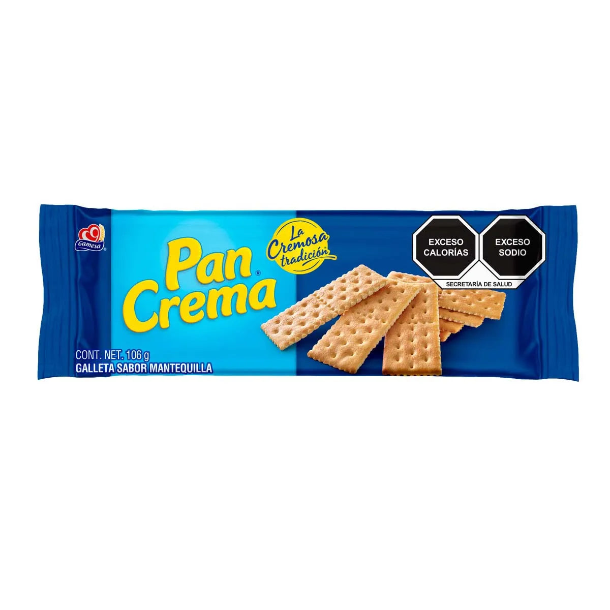 Gamesa - Galletas Pan Crema 106gr (Caja 20pz)