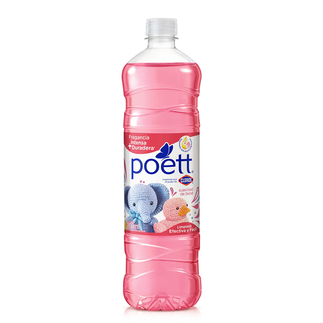 Poett - Limpiador Aroma Bebé 900ml (Caja 12pz)