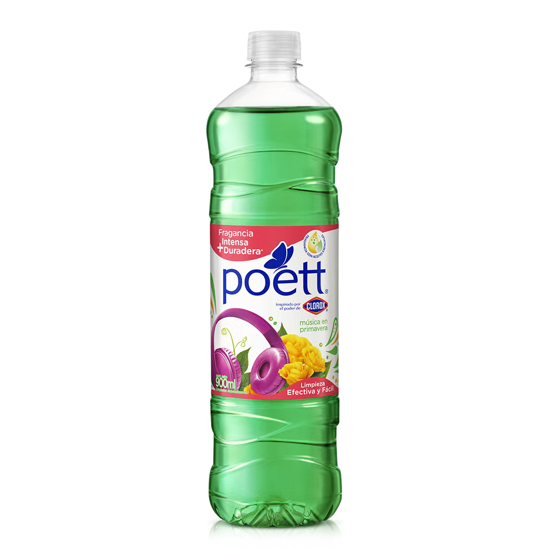 Poett - Limpiador Musica En Primavera 900ml (Caja 12pz)