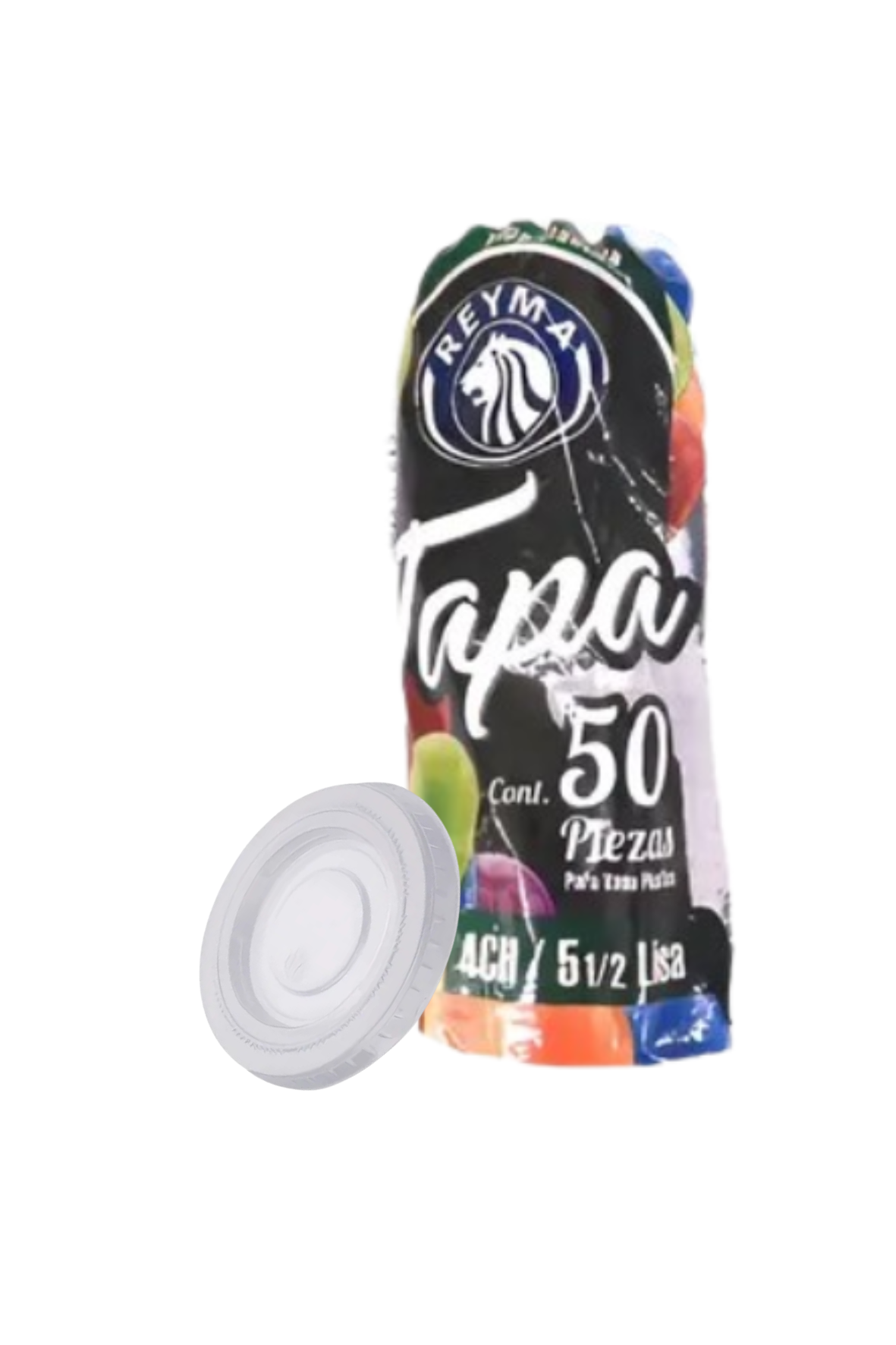 Reyma - Tapa Lisa Para Vaso Plastico #4CH Y 5 1/2 (Caja 20pz)