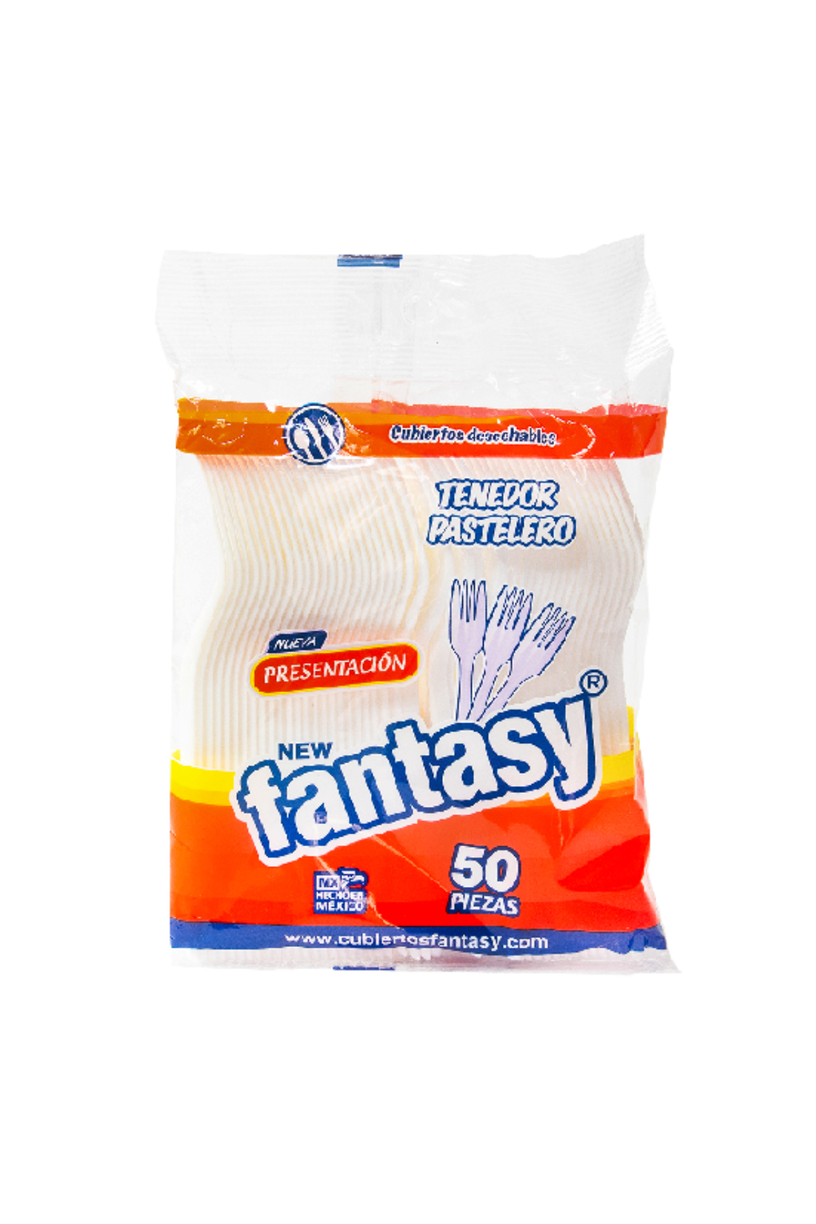 Fantasy - Tenedor Chico 50pz (Caja 60pz)