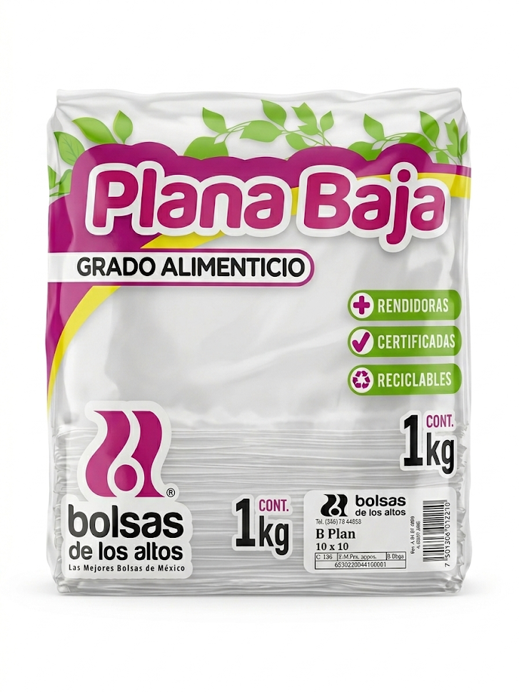 Altos - Bolsa Plana Baja 10x10 Kileada Especiera (Bulto 25kg)