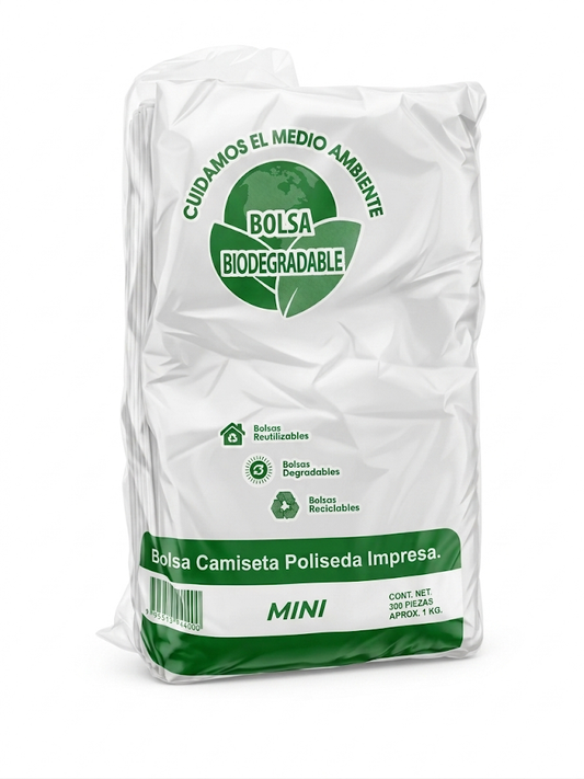 Dolfra - Bolsa Camiseta Poliseda Impresa Mini 1kg (Bulto 25kg)