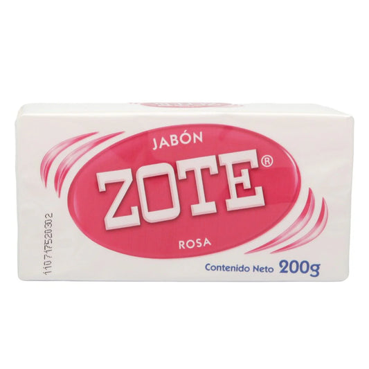 Zote - Jabon Rosa En Barra 200gr (Caja 50pz)