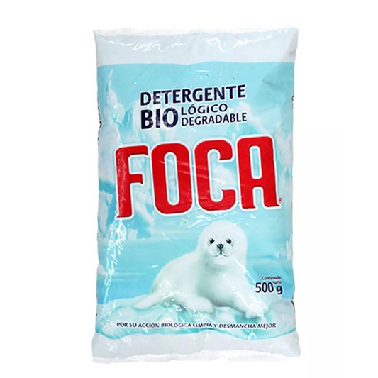 Foca - Detergente En Polvo Para Ropa 500gr (Caja 20pz)