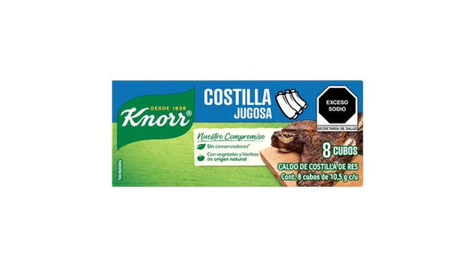 Knorr - Caldo De Costilla De Res Exh 8pz (Caja 24exh)