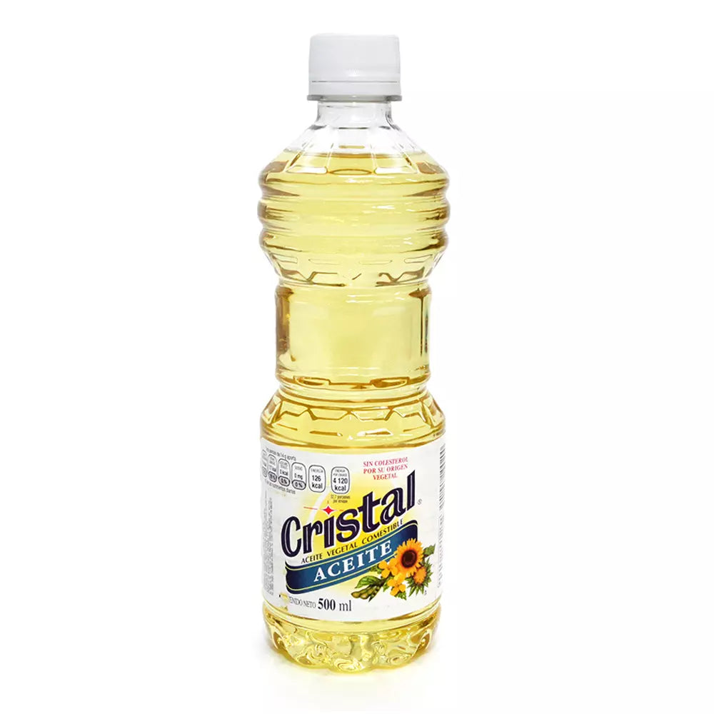 Cristal - Aceite Vegetal 500ml (Caja 24pz)