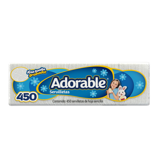 Adorable - Servilleta Blanca 450pz