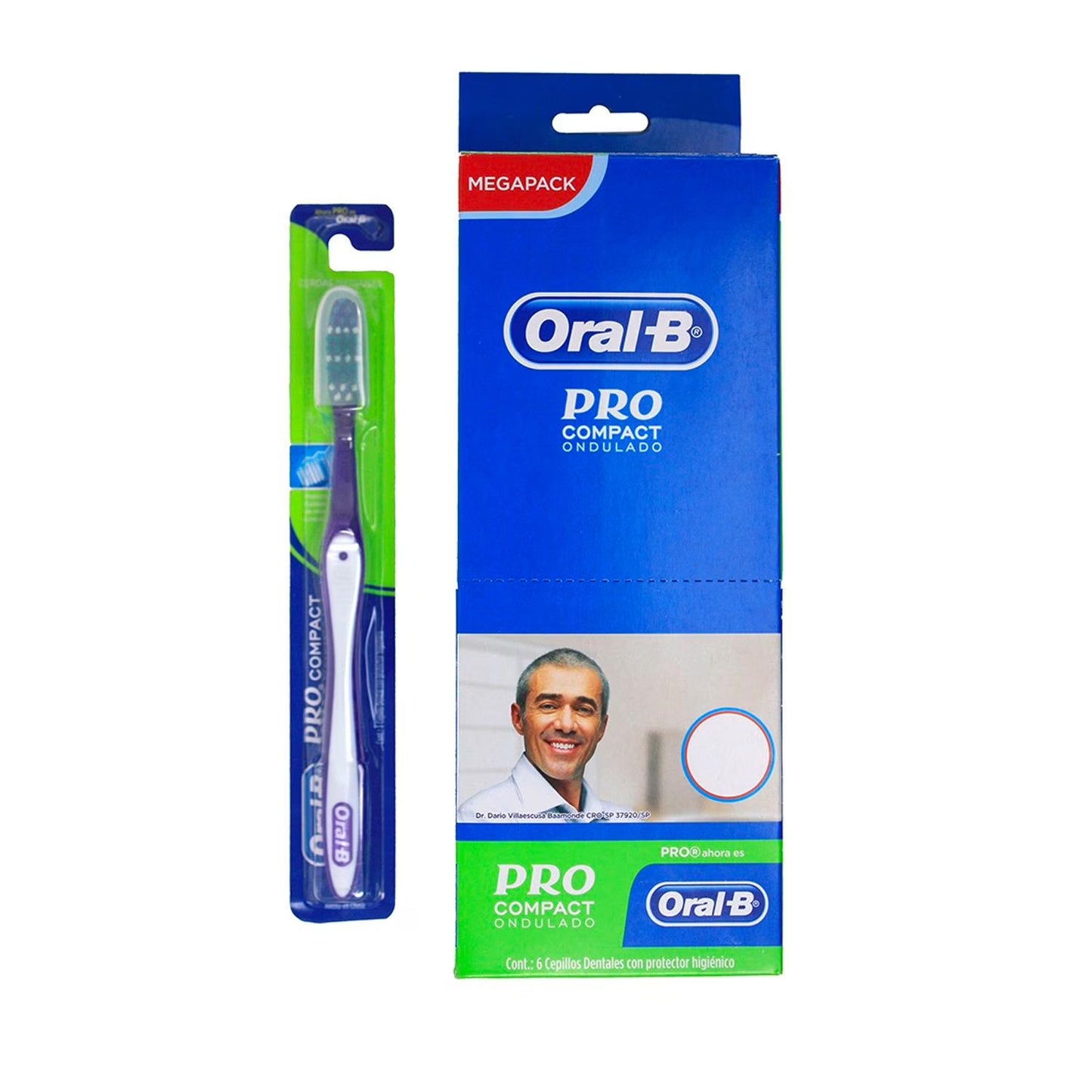 Oral B - Cepillo Dental Pro Compact Exh 6pz (Caja 6exh)