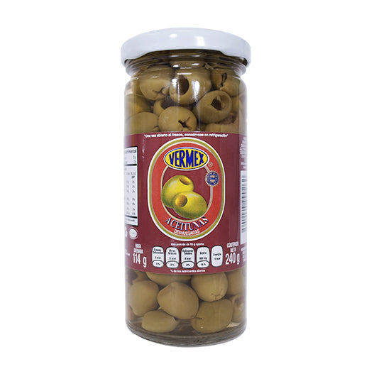 Vermex - Aceitunas Con Hueso 240gr (Caja 24pz)