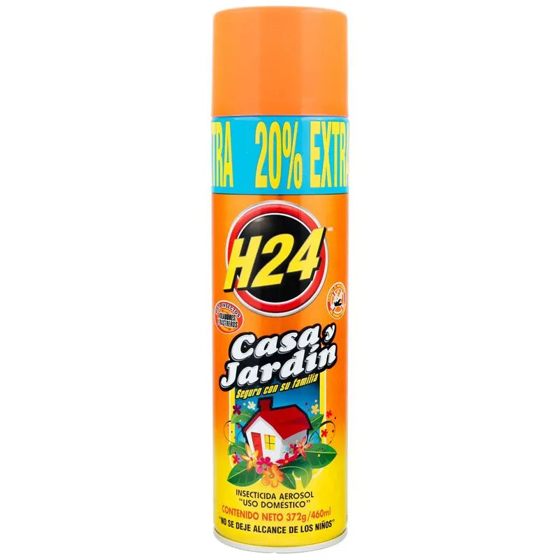 H24 - Insecticida Casa Y Jardin 460ml (Caja 12pz)