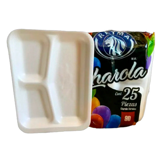 Reyma - Charola 9 División (Bulto 20pz)