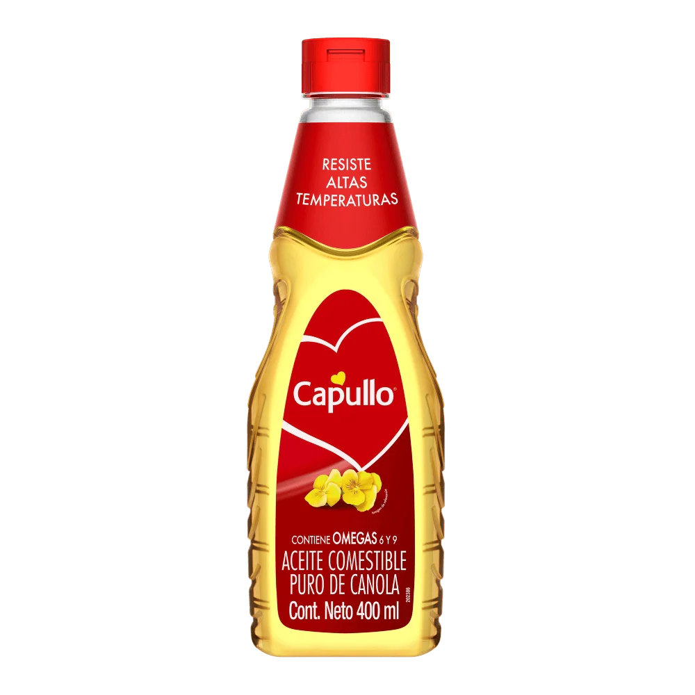 Capullo - Aceite Puro De Canola 400ml (Caja 12pz)
