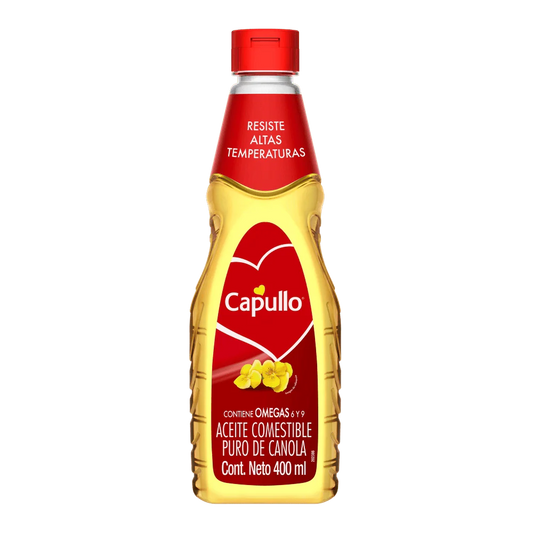 Capullo - Aceite Puro De Canola 400ml (Caja 12pz)