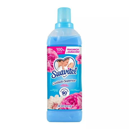 Suavitel - Suavizante De Tela Cuidado Superior Fresca Primavera 850ml (Caja 14pz)