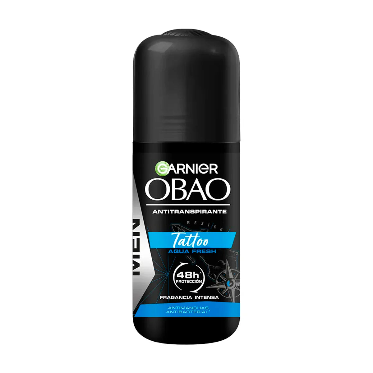 Obao - Desodorante Men Tattoo Aqua Fresh  65gr (Caja 24pz)