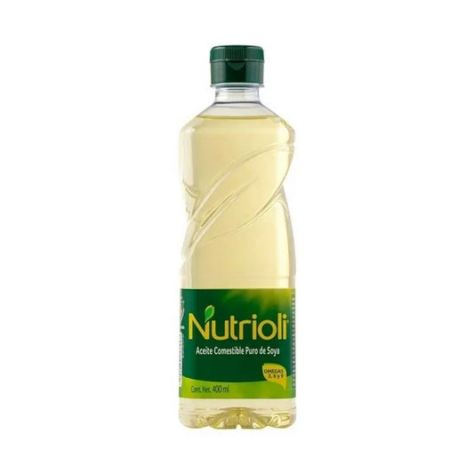 Nutrioli - Aceite Puro De Soya 400ml (Caja 12pz)