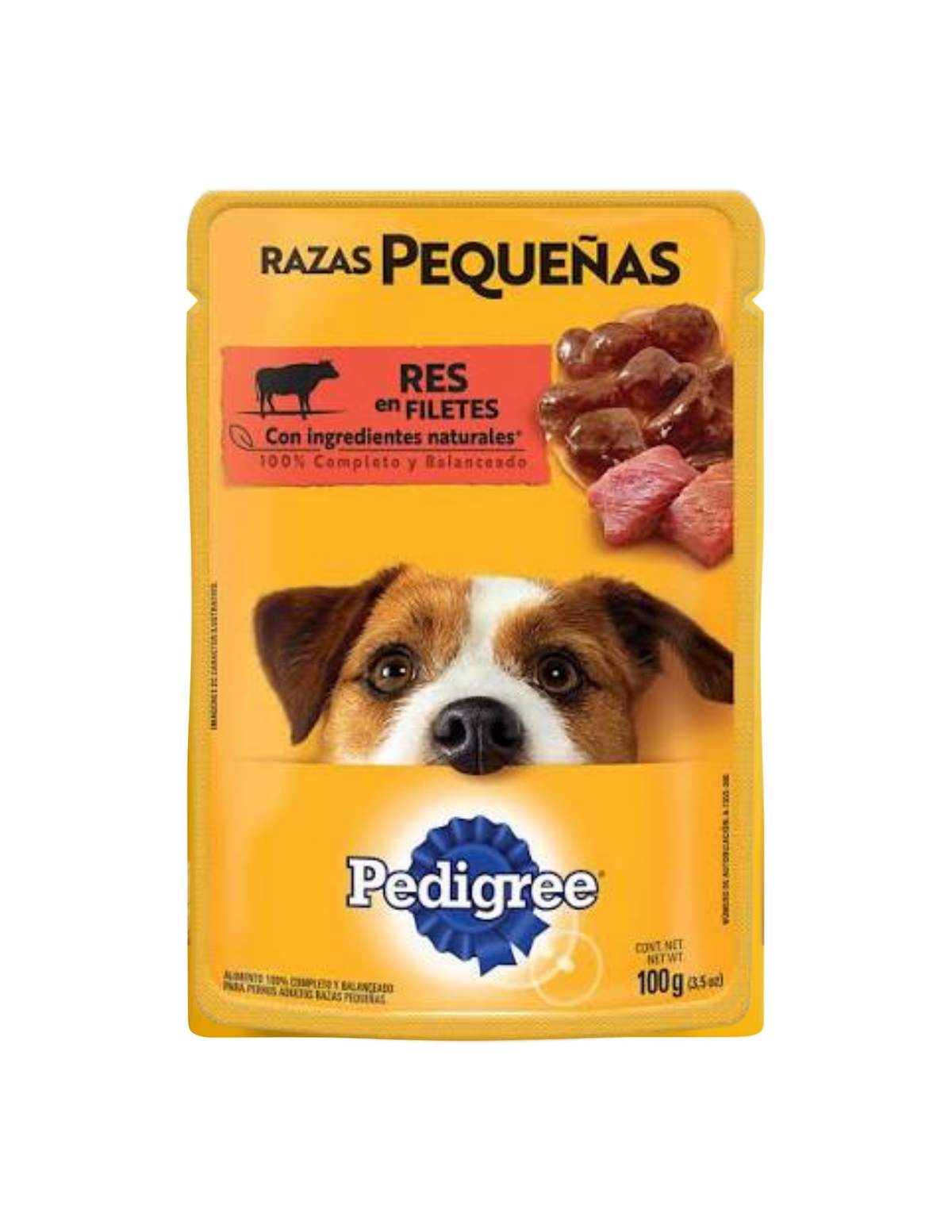 Pedigree - Sobre Pouch Res Para Perro Razas Pequeñas 100gr
