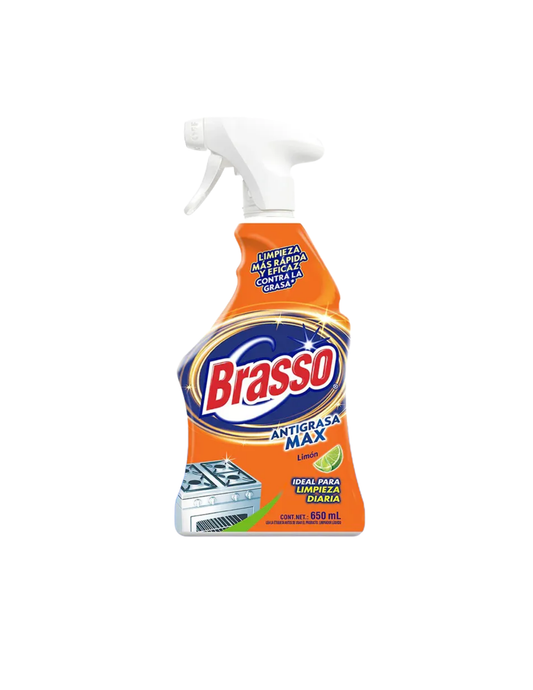 Brasso - Limpiador Anti Grasa MAX Limon 650ml