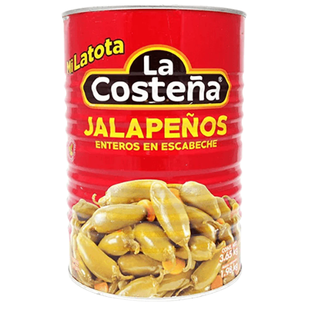 La Costeña - Jalapeños Enteros MiLatota 3.8kg (Caja 6pz)