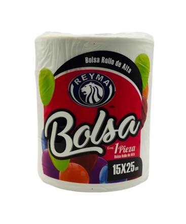 Reyma - Bolsa Rollo Alta Densidad 15x25 (Bulto 12pz)