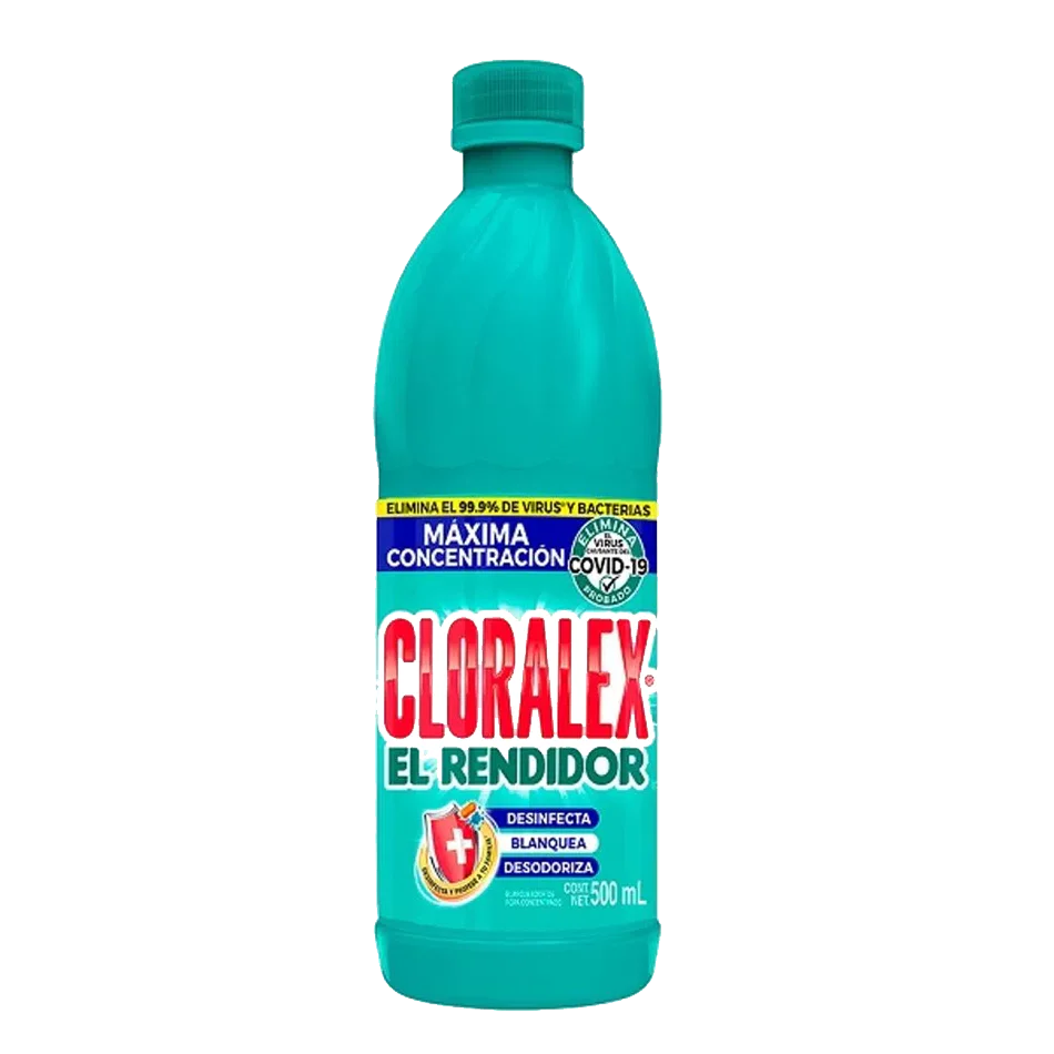 Cloralex - Blanqueador Cloro 500ml (Caja 24pz)