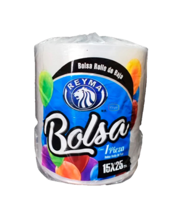 Reyma - Bolsa Rollo Baja Densidad 15x25 (Bulto 12pz)