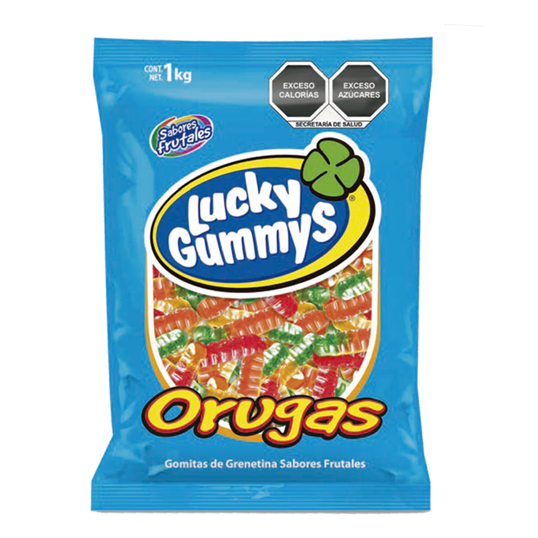 Lucky Gummys  - Orugas 1kg (Caja 8kg)