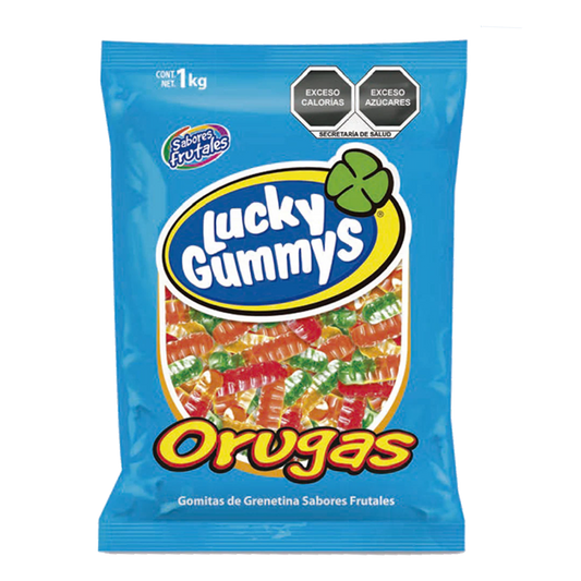 Lucky Gummys  - Orugas 1kg (Caja 8kg)