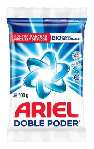 Ariel - Detergente En Polvo Para Ropa 500gr (Caja 18pz)