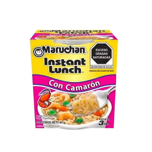 Maruchan - Sopa Instantanea Sabor Camaron 64gr (Caja 12 pz)