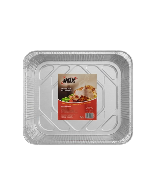 Inix - Charola Aluminio Pavera Chica 29x23x5