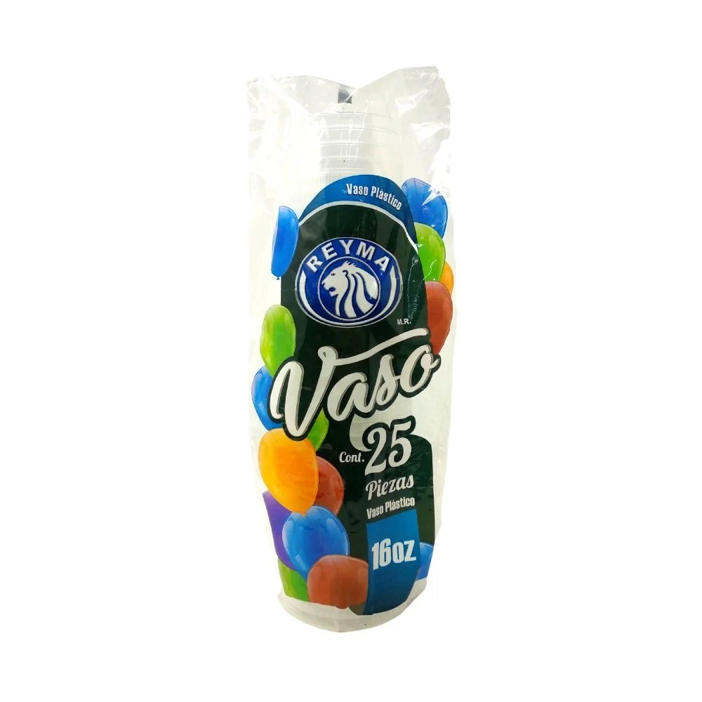 Reyma - Vaso Plastico #16 Ancho (Caja 40pz)
