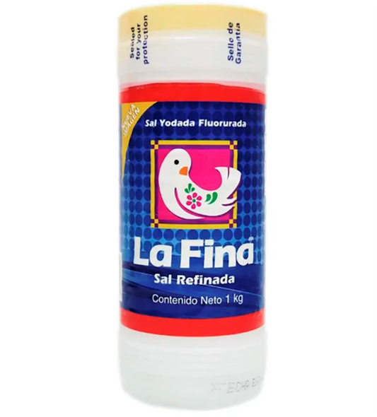 La Fina - Sal Natural De Bote 1kg (Caja 12pz)