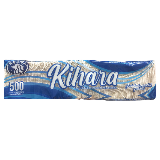 Kihara - Servilleta De Papel 500 hojas (Caja 12pz)